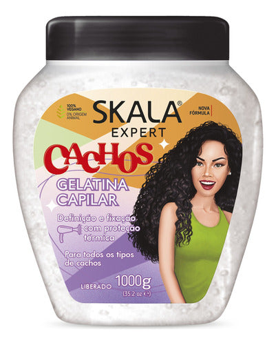 Gelatina Skala Gel Para Cabellos Rulos Y Crespos Antifrizz 0