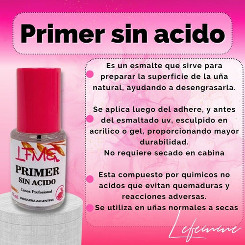Lefemme Acid-Free Nail Primer for Sculpted Nails and Semi-Permanent Polish 1