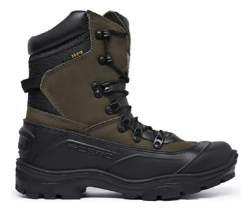 Bota Tática Trilha Trekking Acero Couro Tiger Pró Coturno 0