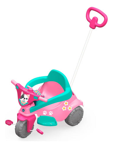 Triciclo Infantil Pink Pet Rosa 3x1 +12 Meses 30kg Xalingo 0