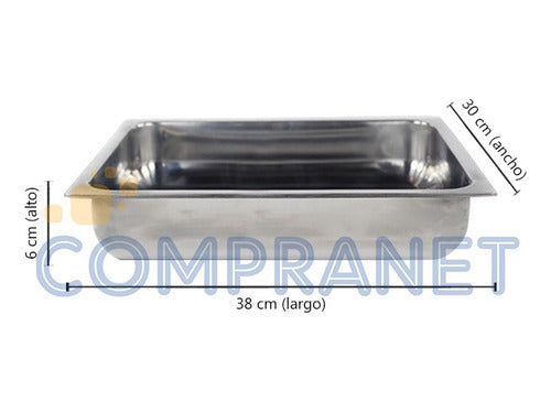 Carol Rectangular Roasting Pan, Stainless Steel, Large, 12552 1