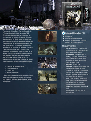 Medal Of Honor : Airborne - Descarga Digital - Pc #24840 1