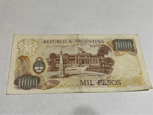 Antiguo Billete Argentino. 1000 Pesos 1