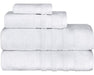 Towels Beyond - 4 Piece Luxury Cotton and Silk Bath Towel Set 1