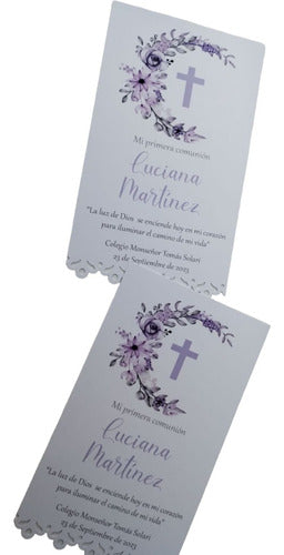First Communion Die-Cut Double-Sided Holy Card Set of 30 0