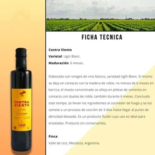 Laur Combo Extra Virgin Olive Oil + Contra Viento Balsamic Vinegar 500ml 3