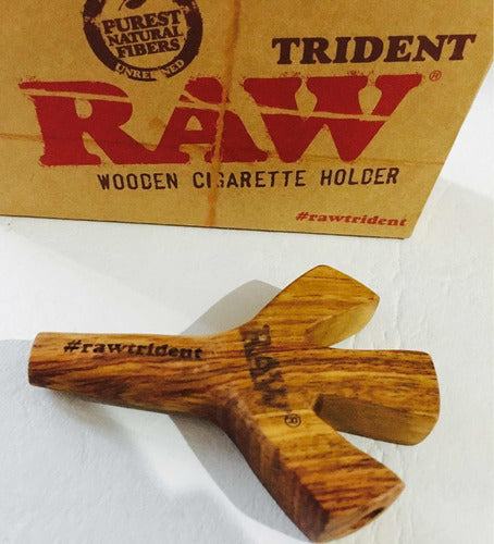 Raw Wood Triple Pipe Trident Mouthpiece / X3 1