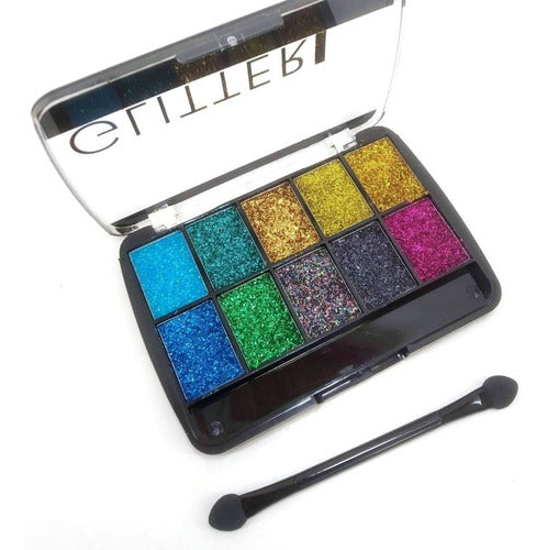 Tejar Glitter Eyeshadow Palette - Gel Glitter Eyeshadow 0