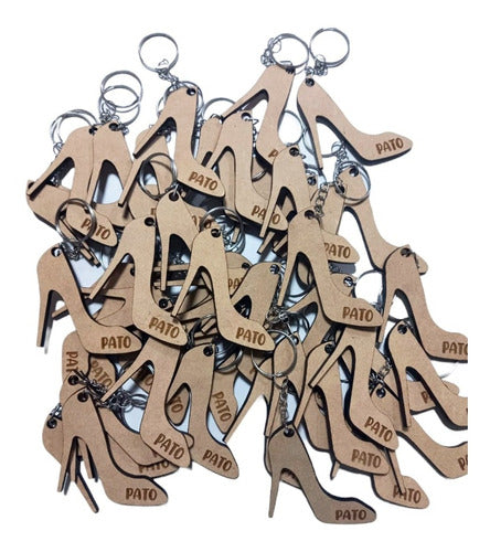 70 Personalized MDF Princess Keychains 1