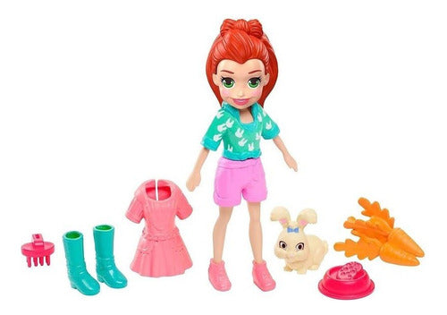 Polly Pocket Lila Y Su Mascota - Original Mattel 1