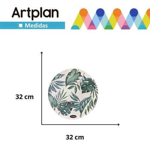 Artplan Individual Circular Amazonas X2 Table Decoration 1