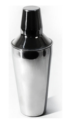 Carol Professional 750 Ml Stainless Steel Cocktail Shaker with Strainer! 0