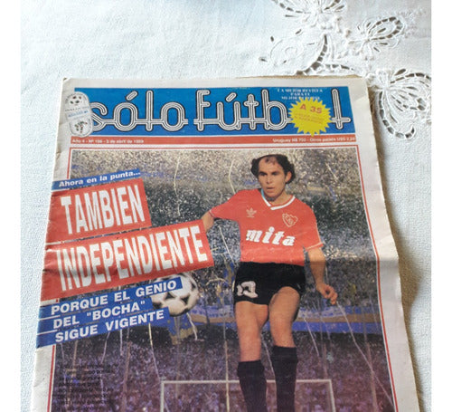 Solo Futbol N° 196 3/4/1989 Poster Chaco For Ever - Bochini 0