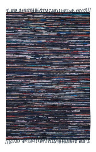 Multicolor Leather Rug for Living Room Decor 60 x 90 cm 0