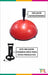 Semi Media Esfera Bosu Bozu Equilibrio Entrenamiento 40 Cm 3