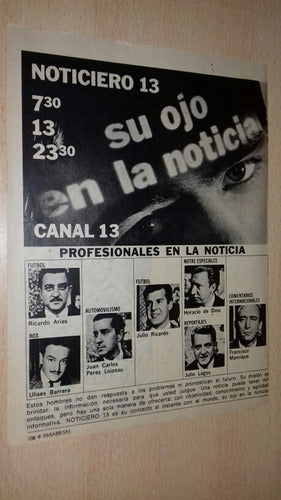 P42 Clipping Publicidad Canal 13 Noticiero Año 1967 0