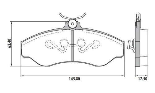 Corven Chevrolet S10 4x2 1997-2011 Front Brake Disc and Pad Kit 1