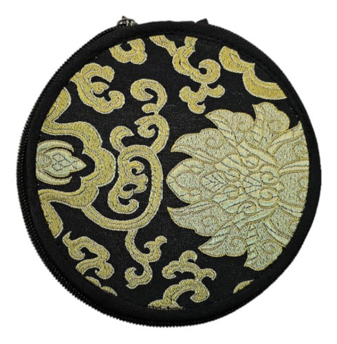Tibetan Singing Bowl Set 13cm - Engraved Pillow Mallet Pyrography 8
