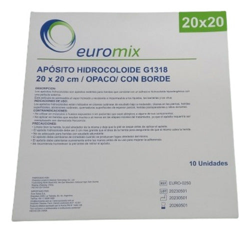 Euromix Hydrocolloid Dressing 20x20 Thick Price Per Unit 0