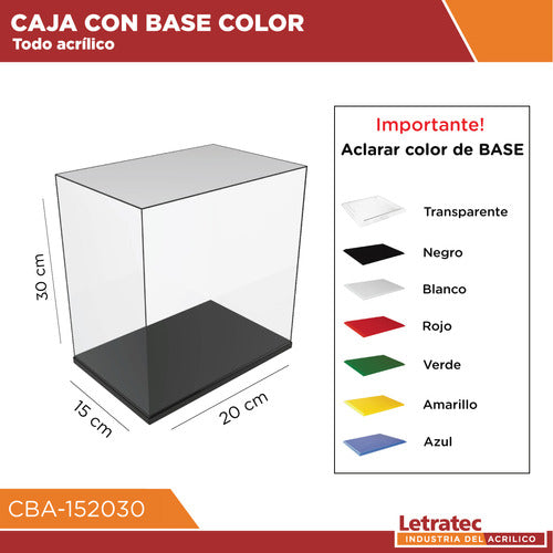 LETATEC Acrylic Box With Base, Showcase For Collectibles Cba-152030 1