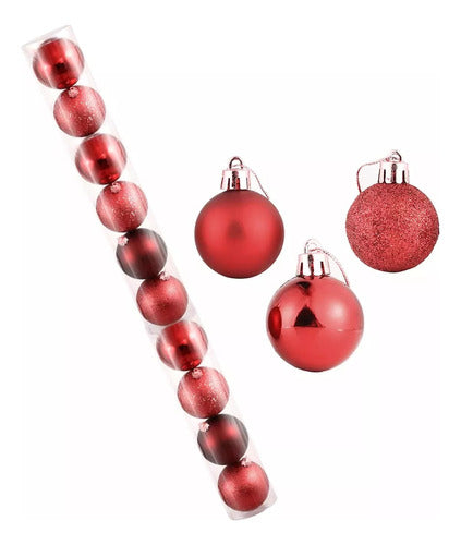 K&K Set X10 Bola De Navidad Esfera Navideña Adorno Árbol 0