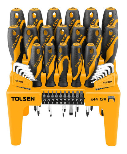 Tolsen 44 Pcs Screwdriver Set - Pa-ph-pz-torx-hex 0