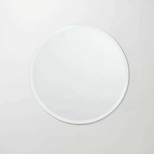 Glassreflection Round Mirror with Beveled Edge - 70 cm Diameter 2