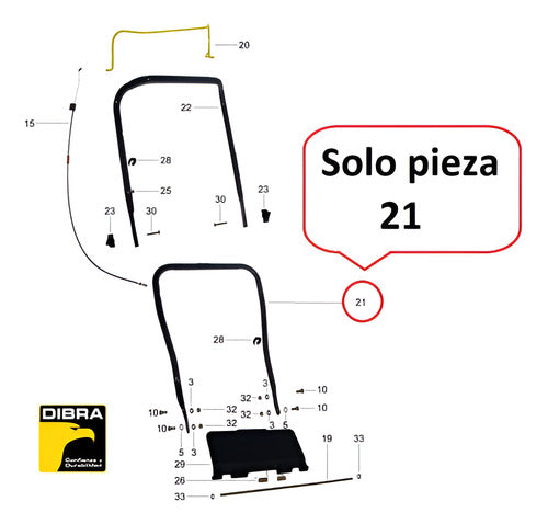 Dibra Lower Handle R62n / R65n / R68n / R70n / R75n 1