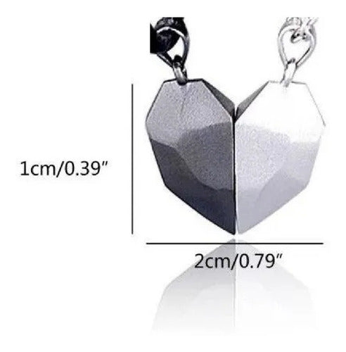 Magnetic Heart Couples Magnetic Necklace Love Jewelry Set Men Women Gift 6