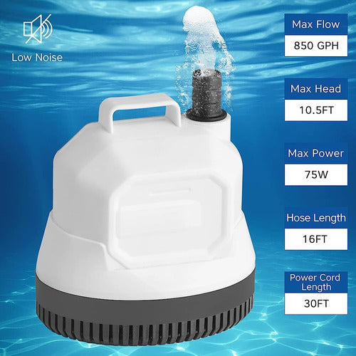 XJX Pool Cover Pump, Submersible Water Pump 1