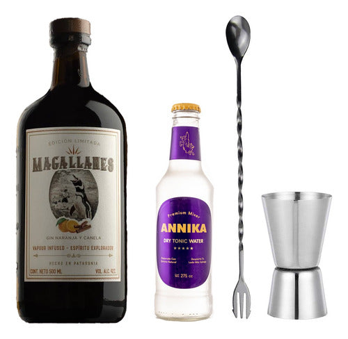 Magallanes Gin Tonic Kit Naranja + Tónica + Cuchara + Jigger 0