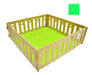 Wooden Foldable Baby Playpen Ball Pit 100x100x33cm 2