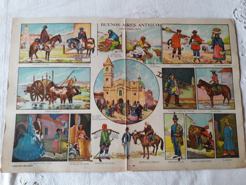 Antigua Lamina Coleccion Billiken - Buenos Aires Antiguo 2 0