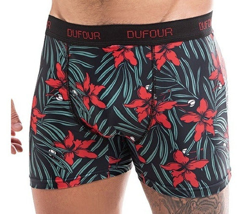 Dufour Men's Exposed Waist Boxer Printed Cotton 11971 1