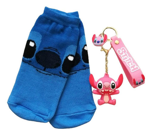 Generic Stitch Socks with Keychain 0