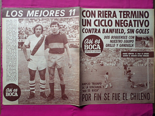 Revista Asi Es Boca N° 931 Año 1972 Boca Vs Banfield 4