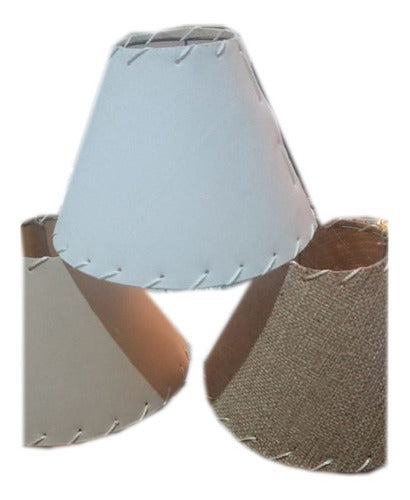 Set of 6 Lamp Shades for Bedside Lamps 9 x 22 and 15 cm Height 0