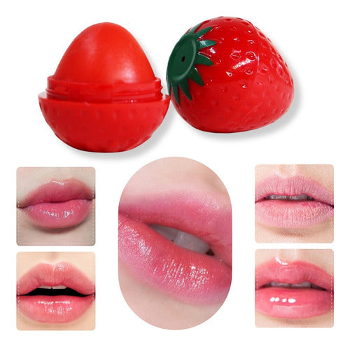Cocoa Butter Lip Balm Cream Lip Gloss Strawberry 1