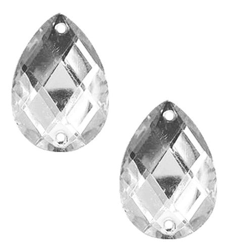 Almacen de Armado Faceted Drop Gems 13x18 Mm Colors Pack of 250 0