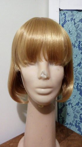 Peluca Tipo Cosplay Rubia Amarilla D La Parti Wigs! 3