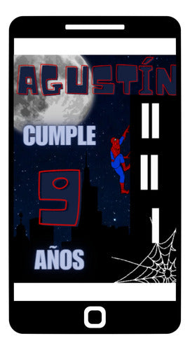 Lotus Designs Video Birthday Invitation - Spiderman - Hombre Araña 0