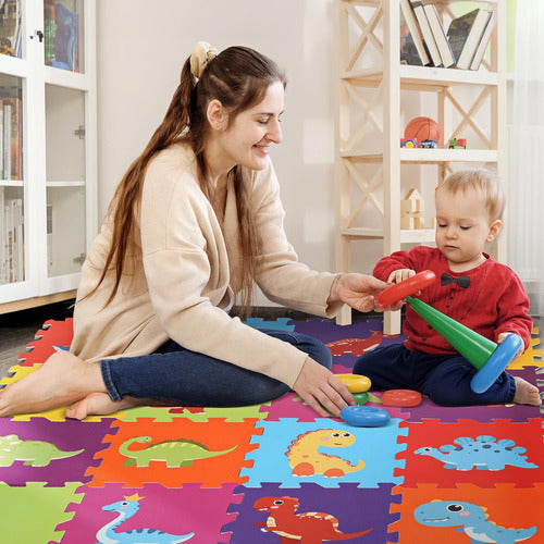 Alfombras De Puzzle Para Bebés Y Niños De 16 Piezas Para El 3