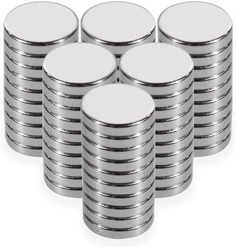 Tec-pro 10 Neodymium Magnets 20x4mm Ultra-Strong Nickel Plated 3