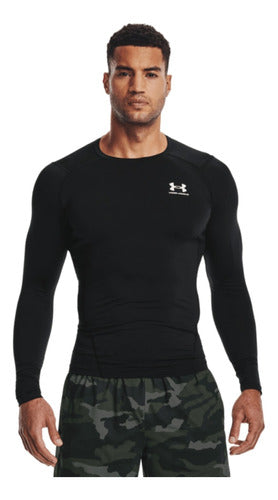 Under Armour Thermal Training Men Comp Ls Black - Menpi 0