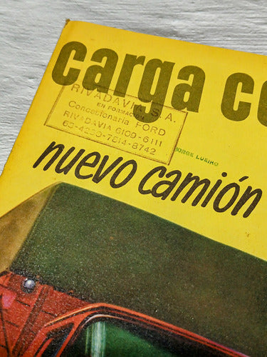 Folleto De Publicidad Antigua Camion Ford Año 61 2