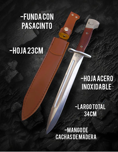 Bayoneta Ak47 Ccco Puñal Cuchillo 34 Cm Funda Envío Gratis 1