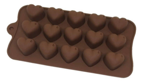 JTA Store Technology Silicone Chocolate Mold Hearts X15 Cavities 3