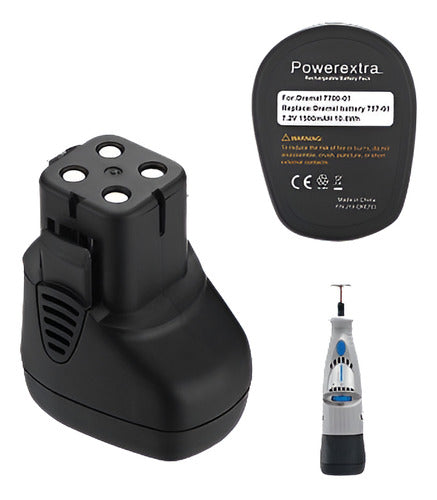 Powerextra 7.2V Ni-MH Battery 1500mAh 757 7700-01/02 P 0