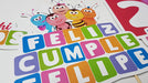 MuchoEvento Adorno Torta Deco Feliz Cumple Bichikids Personalizado 1