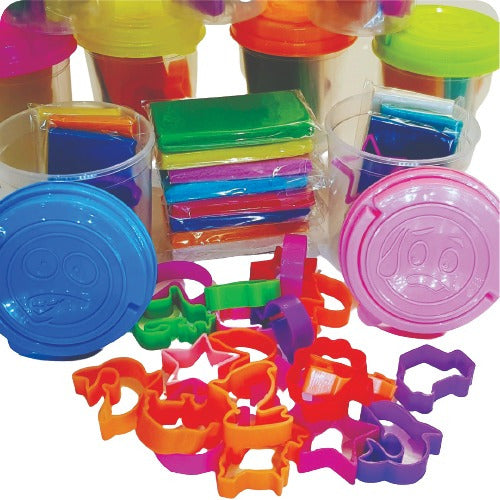 Siguelafiestas2K 20 XL Buckets with 2 Modeling Clays + 1 Large Cutter + Stamps 0